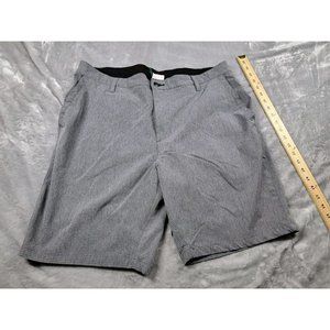 O'rageous Shorts Mens Sz 40 Gray striped performance‎ Golf Casual Shorts pockets